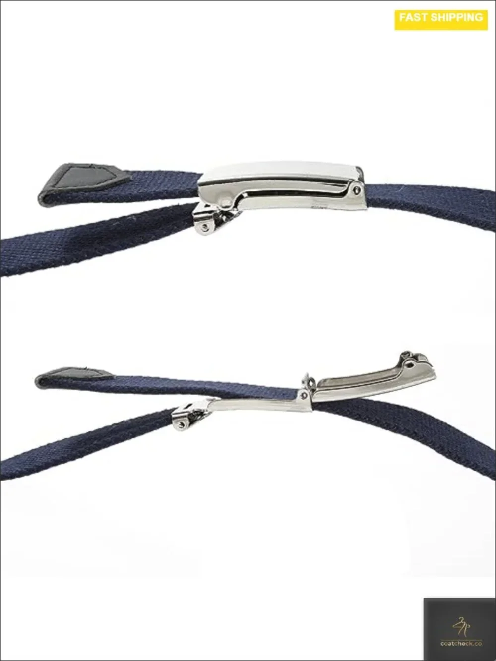 Boys Adjustable Canvas Belt with Silver Flip-Top Buckle